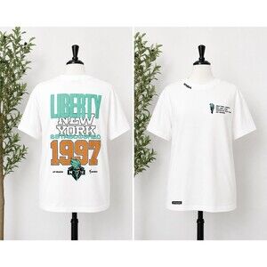 New York Liberty 1997 Inaugural Season T-Shirt Womens XS WNBA White NWT